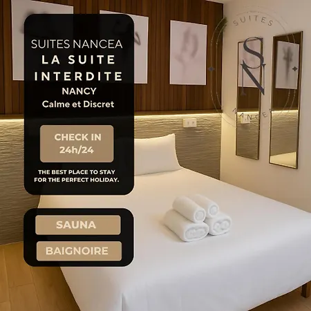 La Interdite Jacuzzi, Sauna & Piece Secrete Apartment